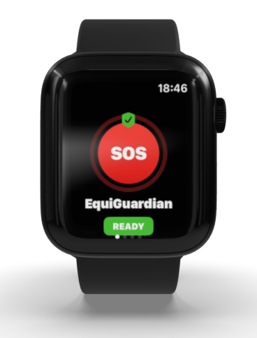 Apple Watch ride tracking screen